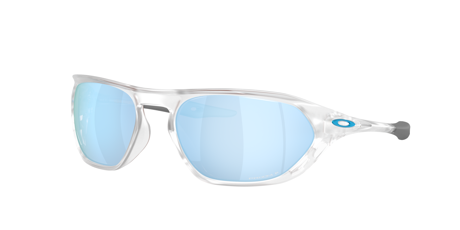 Oakley Unisex Sunglass Cage Jacket® - Rahmenfarbe: Matt transparent, Linsenfarbe: Prizm Deep Water Polarized