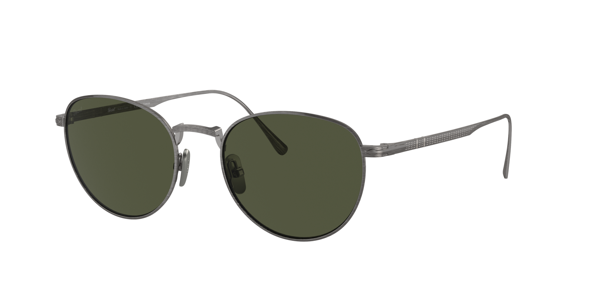 Persol Homme Sunglass PO5002ST - Couleur du Monture tain Couleur de Lentille Vert 208 €