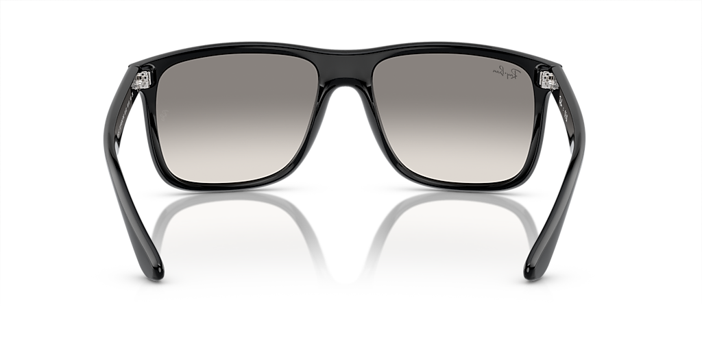 Ray-Ban Boyfriend Two XL (60 - 18) with Grey lenses and Black