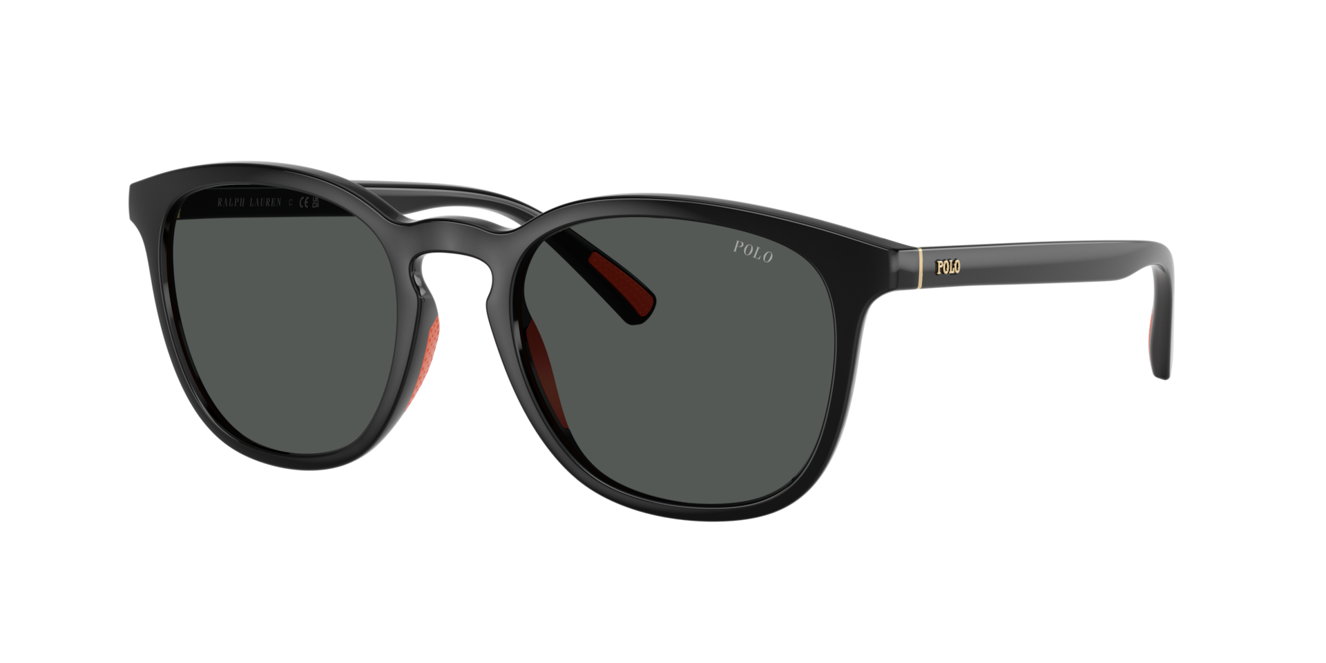 Polo Ralph Lauren Man Sunglass PH4222U -  Frame color: Shiny Black, Lens color: Dark Grey