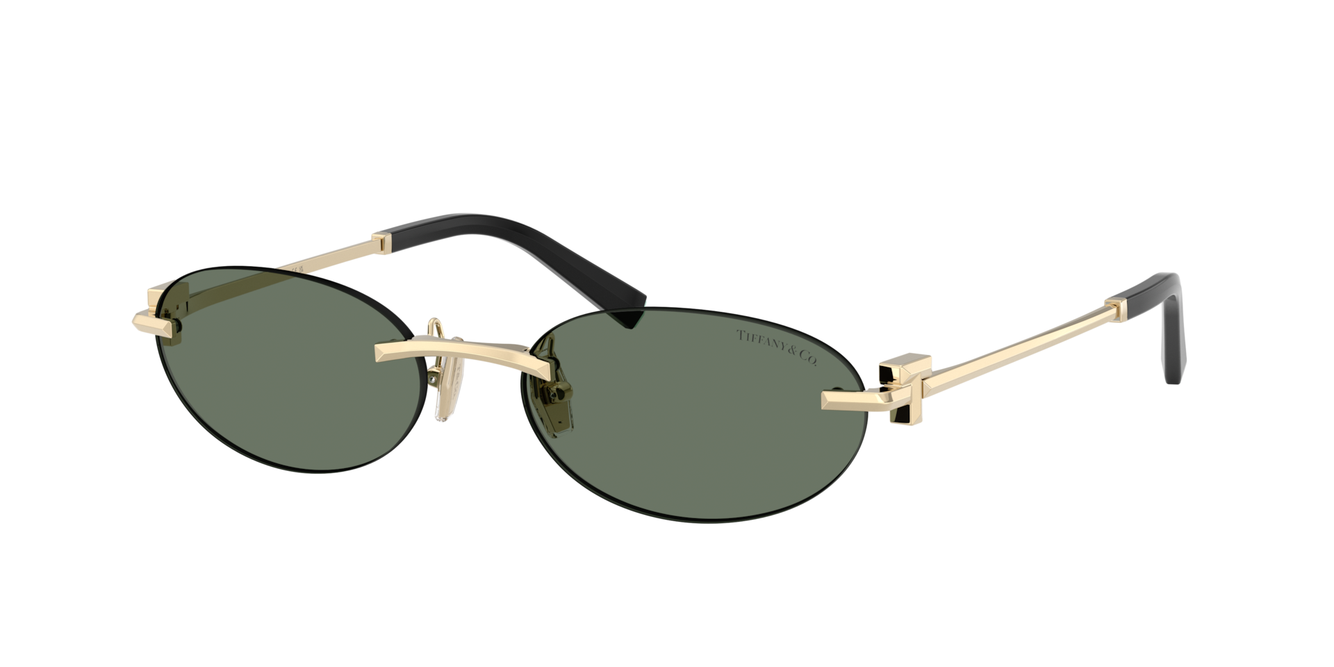Tiffany Co Unisex Sunglass TF3119D - Couleur du Monture Or Ple Couleur de Lentille Vert fonc 400 €