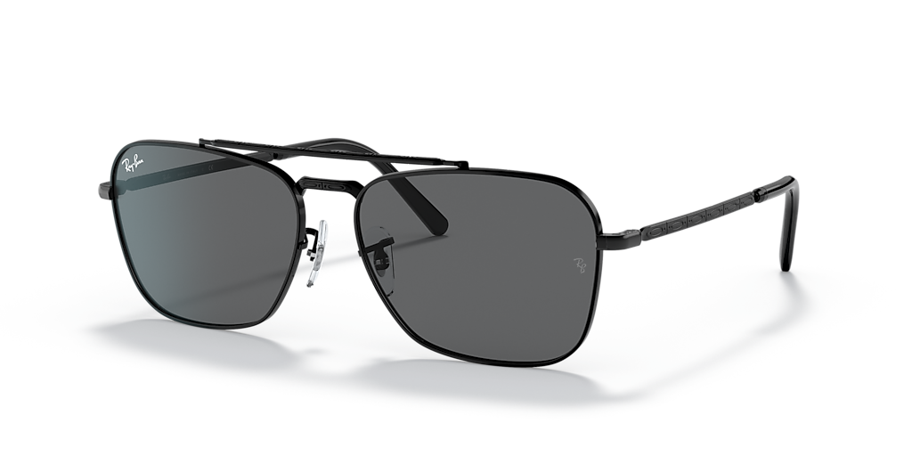 Ray-Ban New Caravan XL (58 - 15) with Grey lenses and Black frame