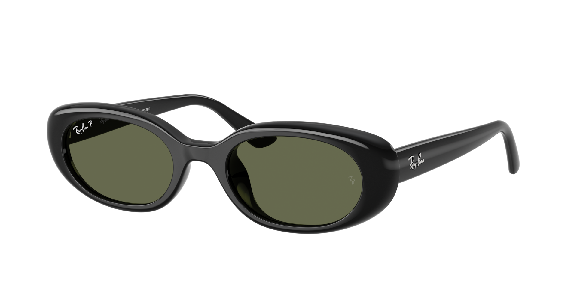 Ray-Ban Unisex Sunglass RB4441D Bio-Based - Framekleur: Zwart, Lenskleur: Polarized donkergroen