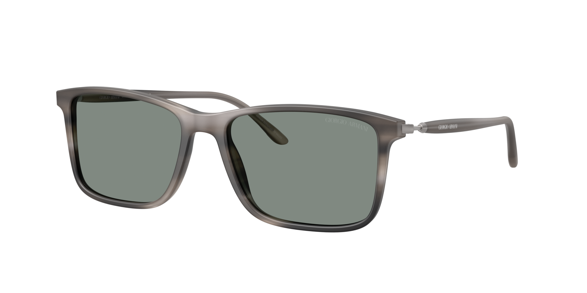Giorgio Armani Man Sunglass AR8218 -  Frame color: Matte Striped Grey, Lens color: Grey