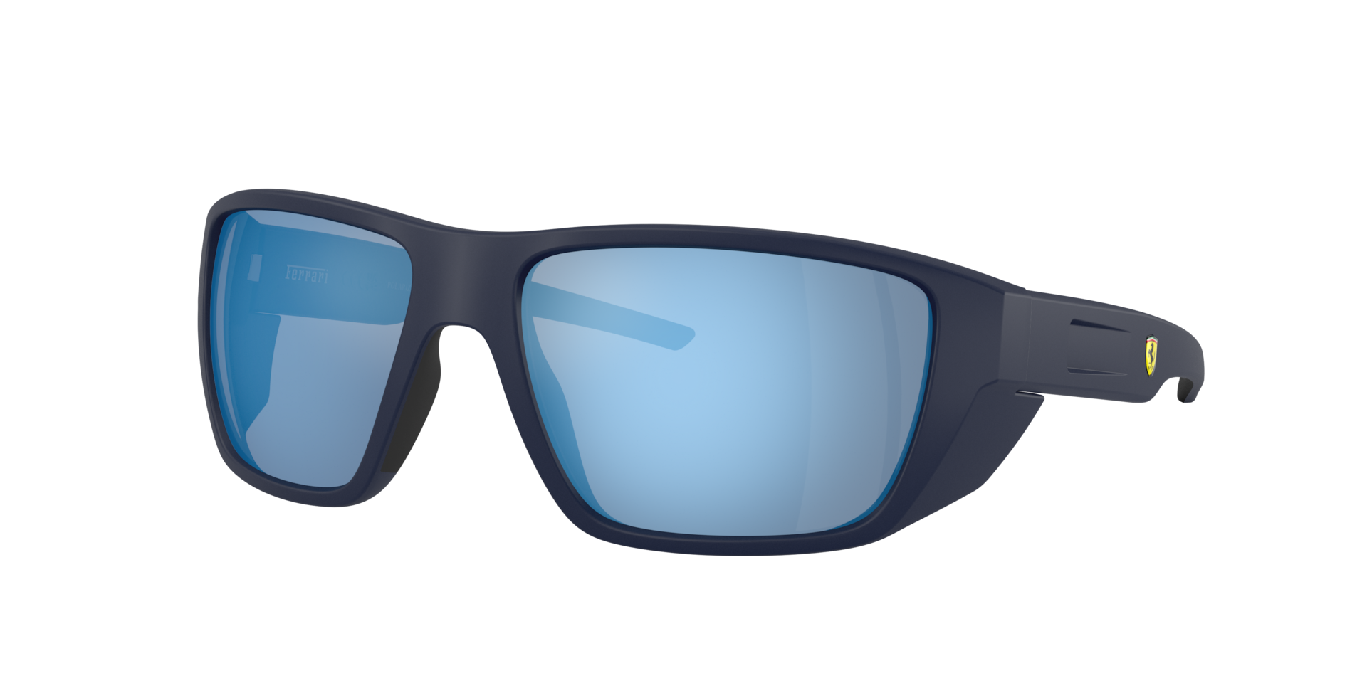 Scuderia Ferrari Man Sunglass FZ6012U -  Frame color: Matte Blue, Lens color: Mirror Green Polarised