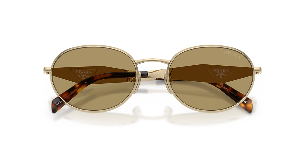 Prada PR D57S L (54 - 19) with Green lenses and Gold frame