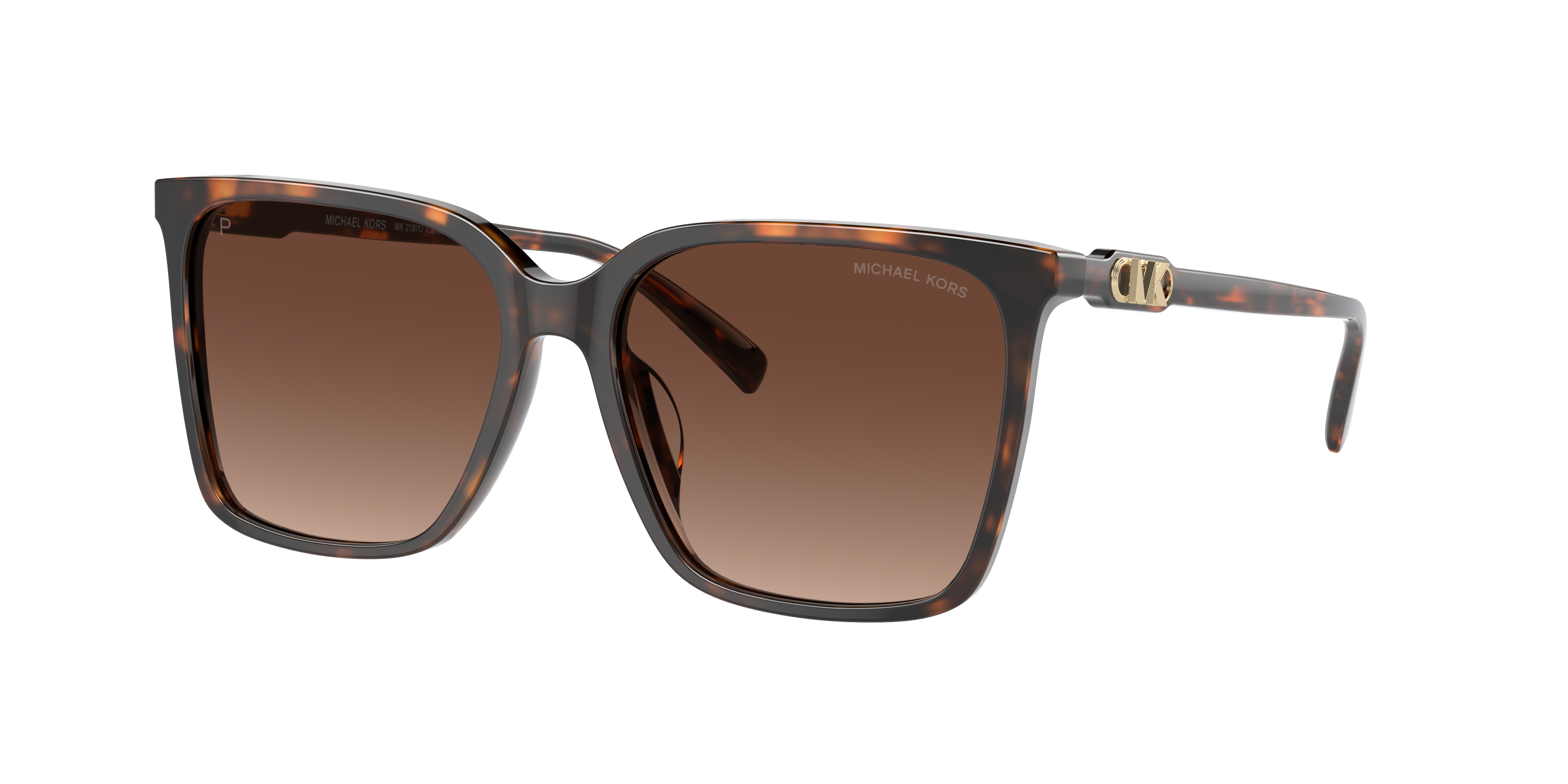 Michael Kors Woman Sunglass Canberra -  Frame color: Dark Tortoise, Lens color: Brown Gradient Polarized