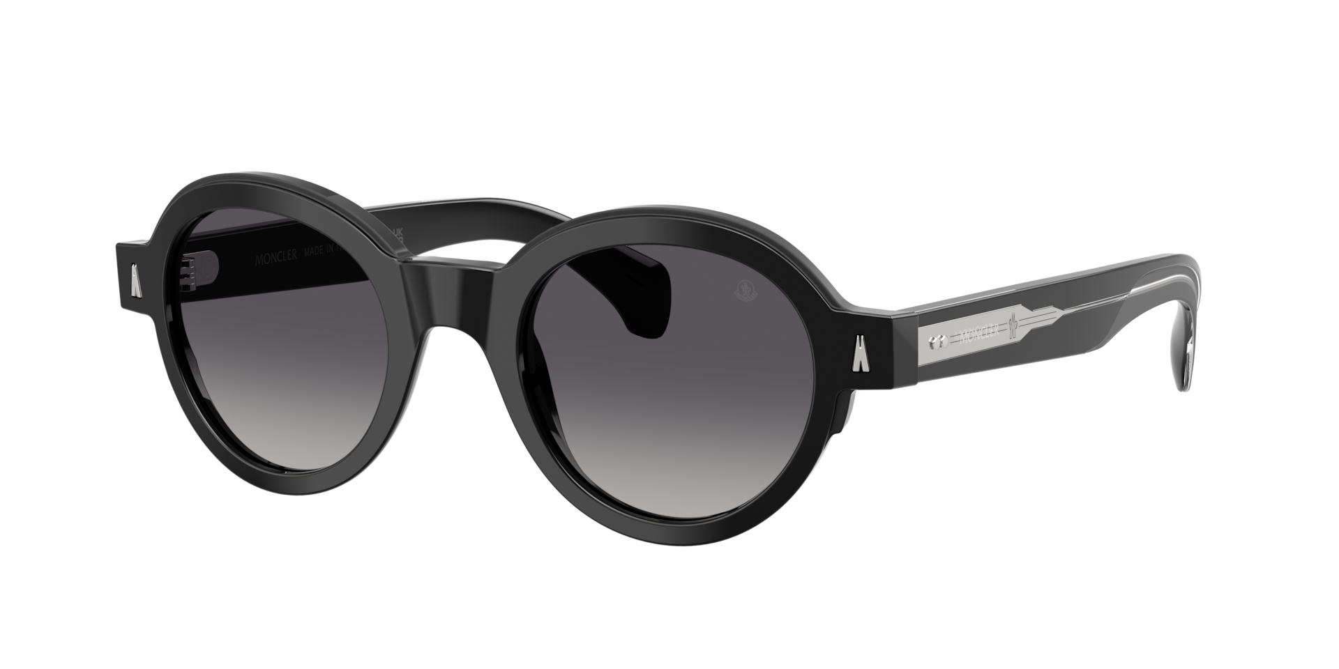 Moncler Rondosa S (47 - 22) with Grey lenses and Black frame
