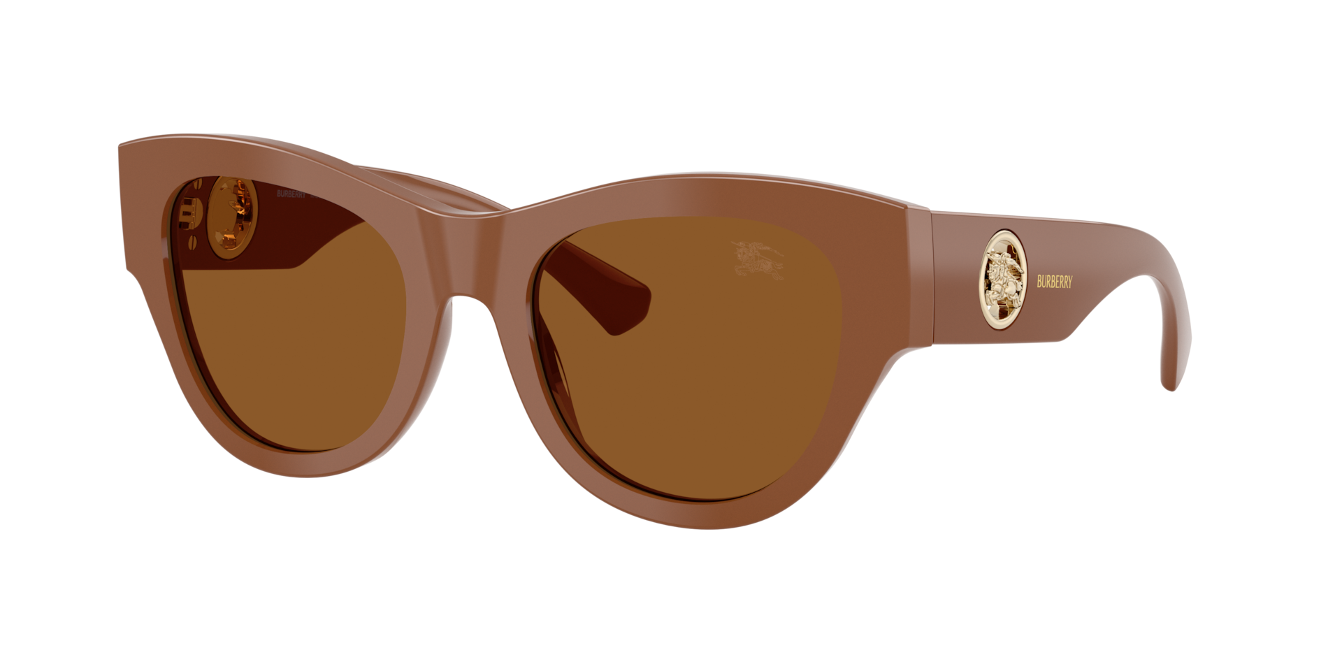 Burberry Brown Be4491 422273 Woman Sunglasses Acetate Round Normal - Image 3
