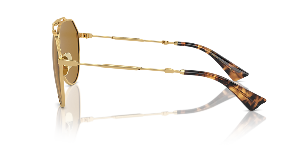 Dolce&Gabbana DG2302 XL (60 - 15) with Brown lenses and Gold frame