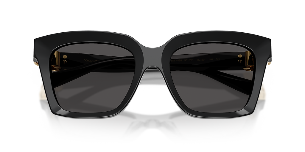 Dolce&Gabbana DG4498 M (55 - 20) with Grey lenses and Black frame