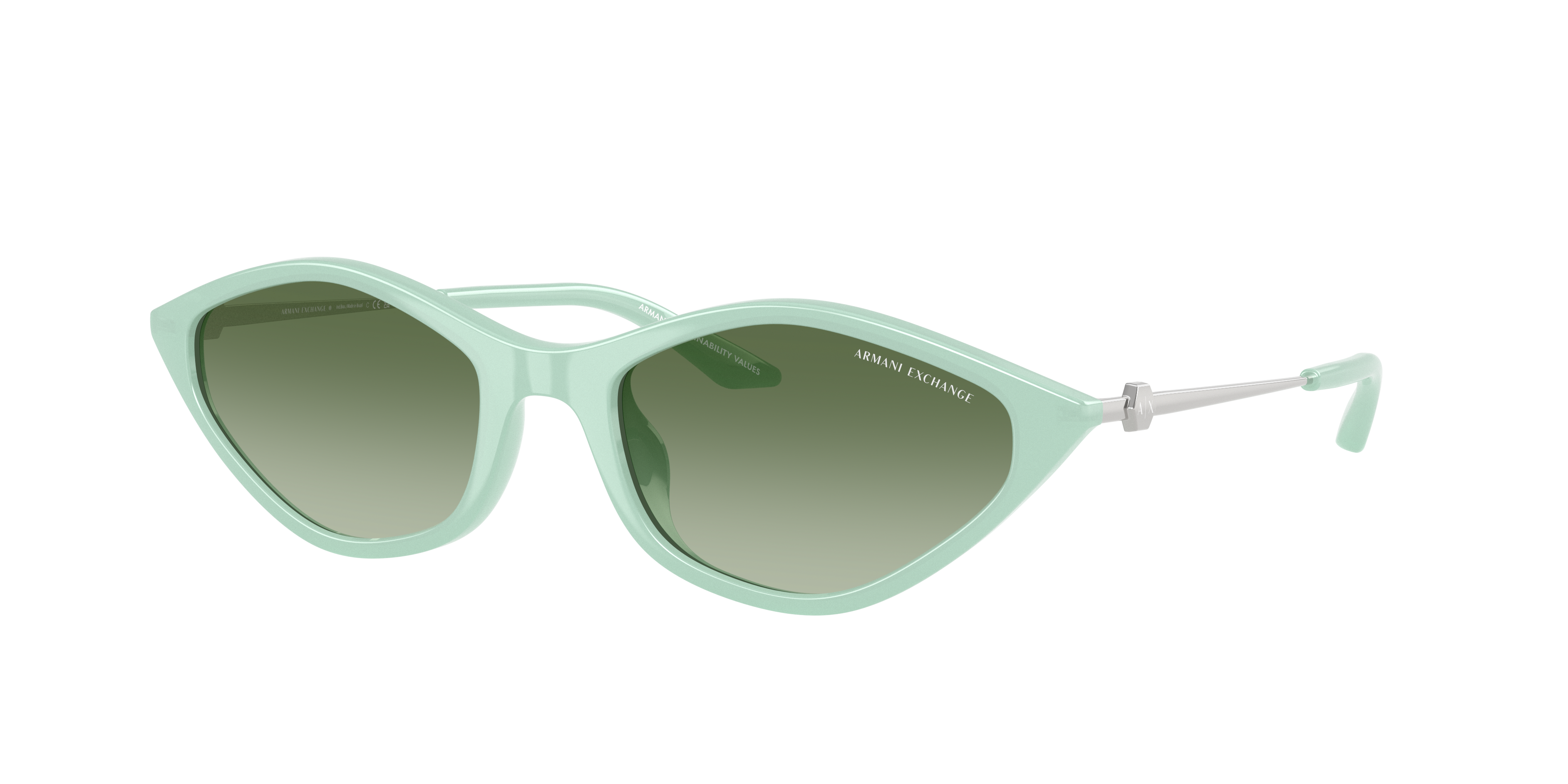 Armani Exchange Woman Sunglass AX4152SU -  Frame color: Opalescent Green, Lens color: Green Gradient