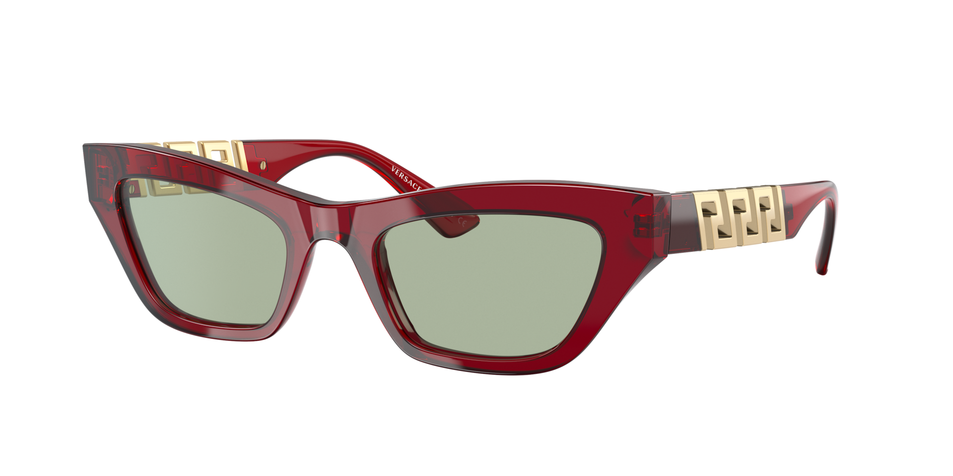 Versace Femme Sunglass VE4419 - Couleur du Monture Rouge transparent Couleur de Lentille Vert 125 €