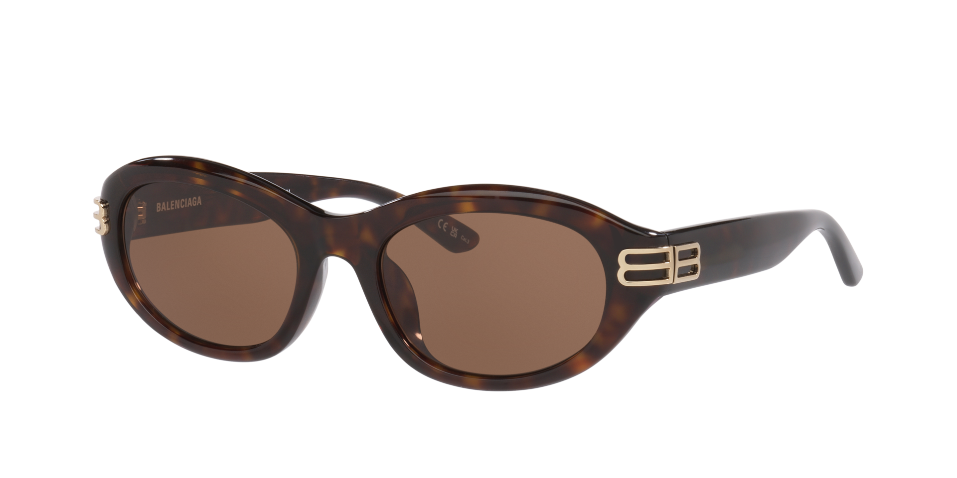 Balenciaga Vrouwelijk Sunglass BB0434SK -  Framekleur: Tortoise, Lenskleur: Bruin