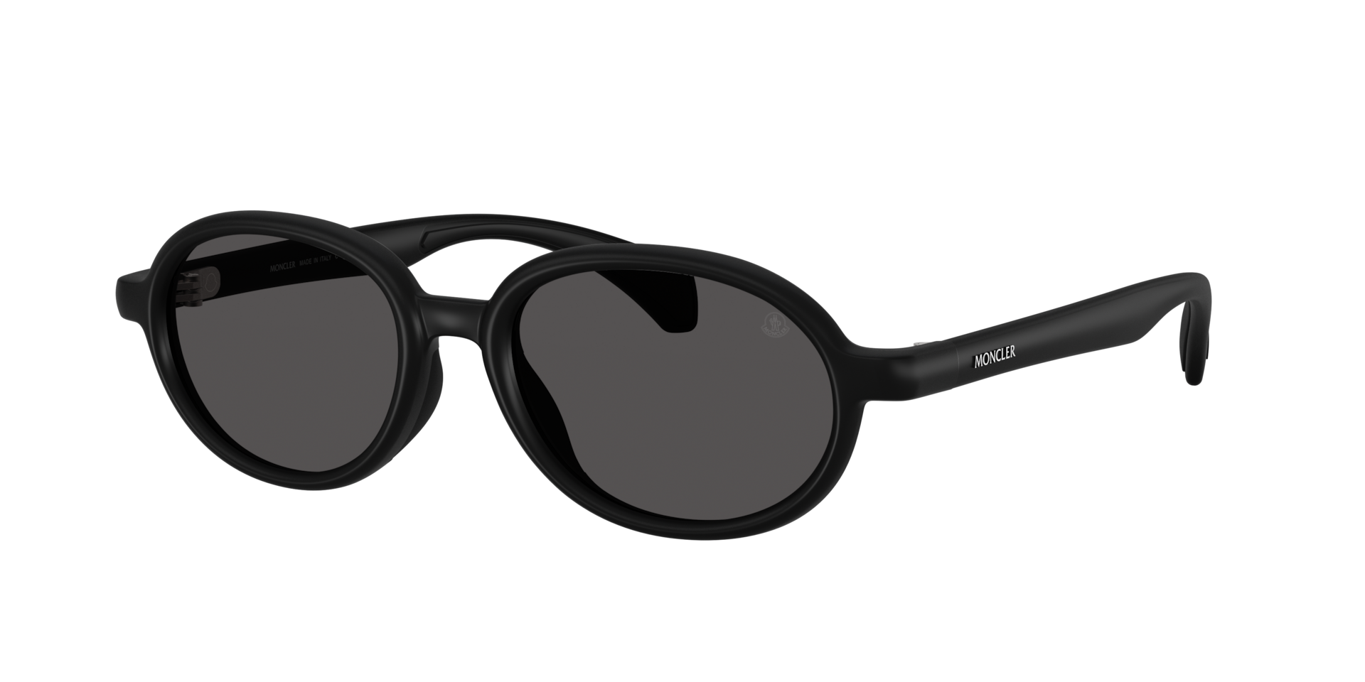 Moncler Unisex Sunglass Caprice - Rahmenfarbe: Matt Schwarz, Linsenfarbe: Dunkelgrau
