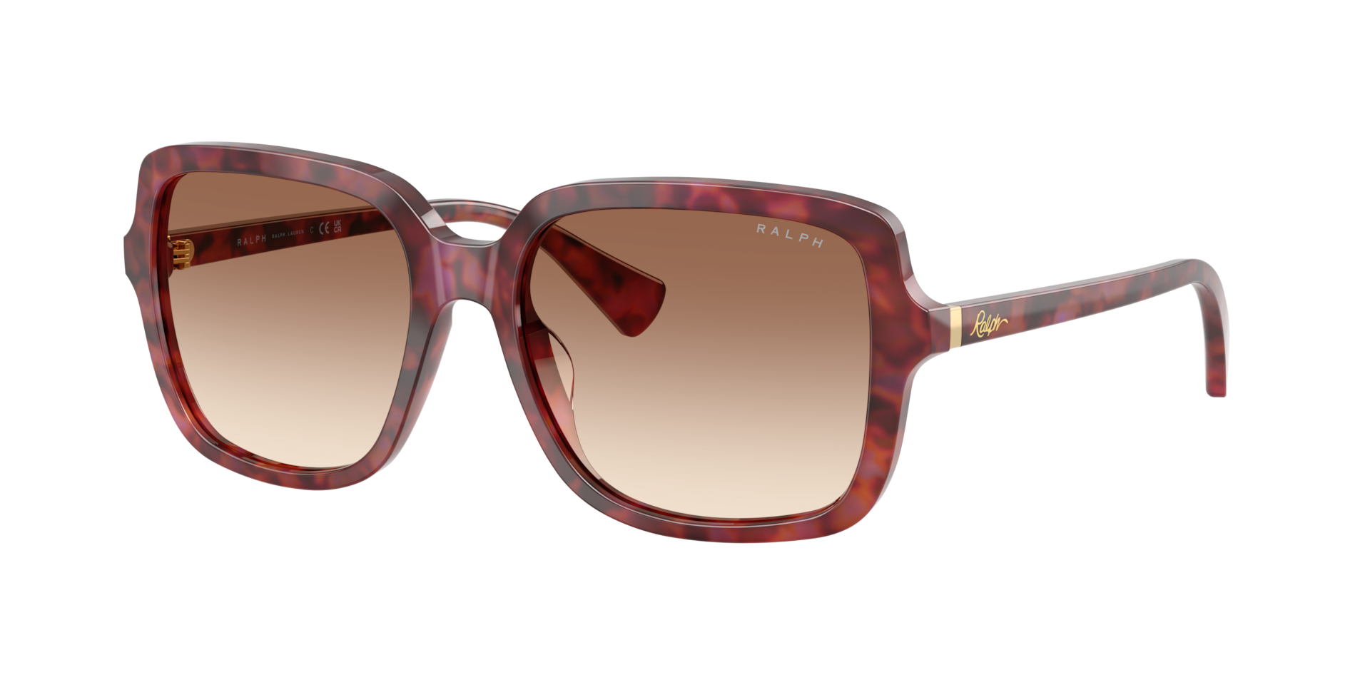 Ralph Femme Sunglass RA5333U - Couleur du Monture Havana Pourpre brillant Couleur de Lentille Dgrad marron clair 109 €