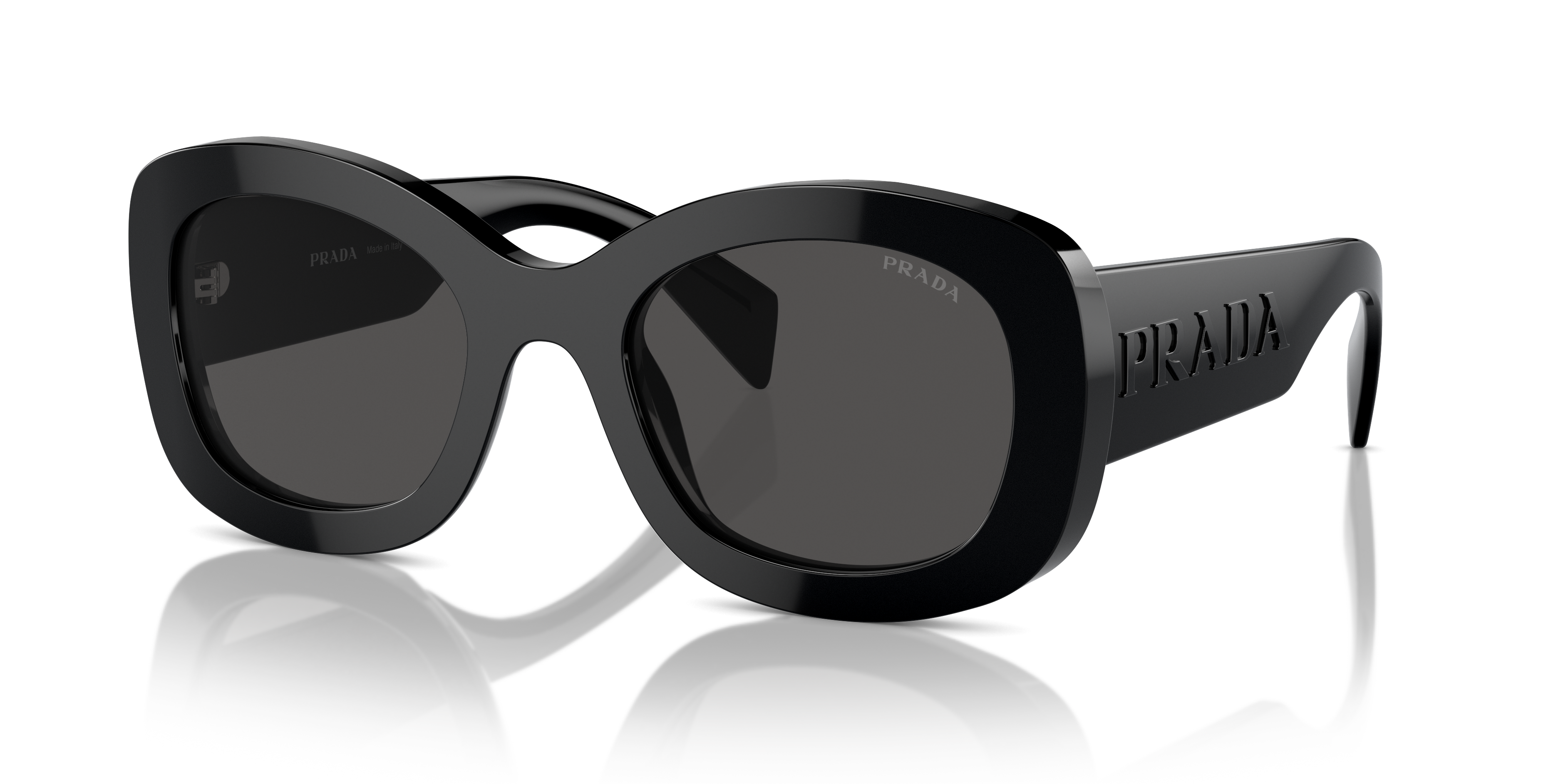 Prada PR A13S L (54 - 23) with Grey lenses and Black frame