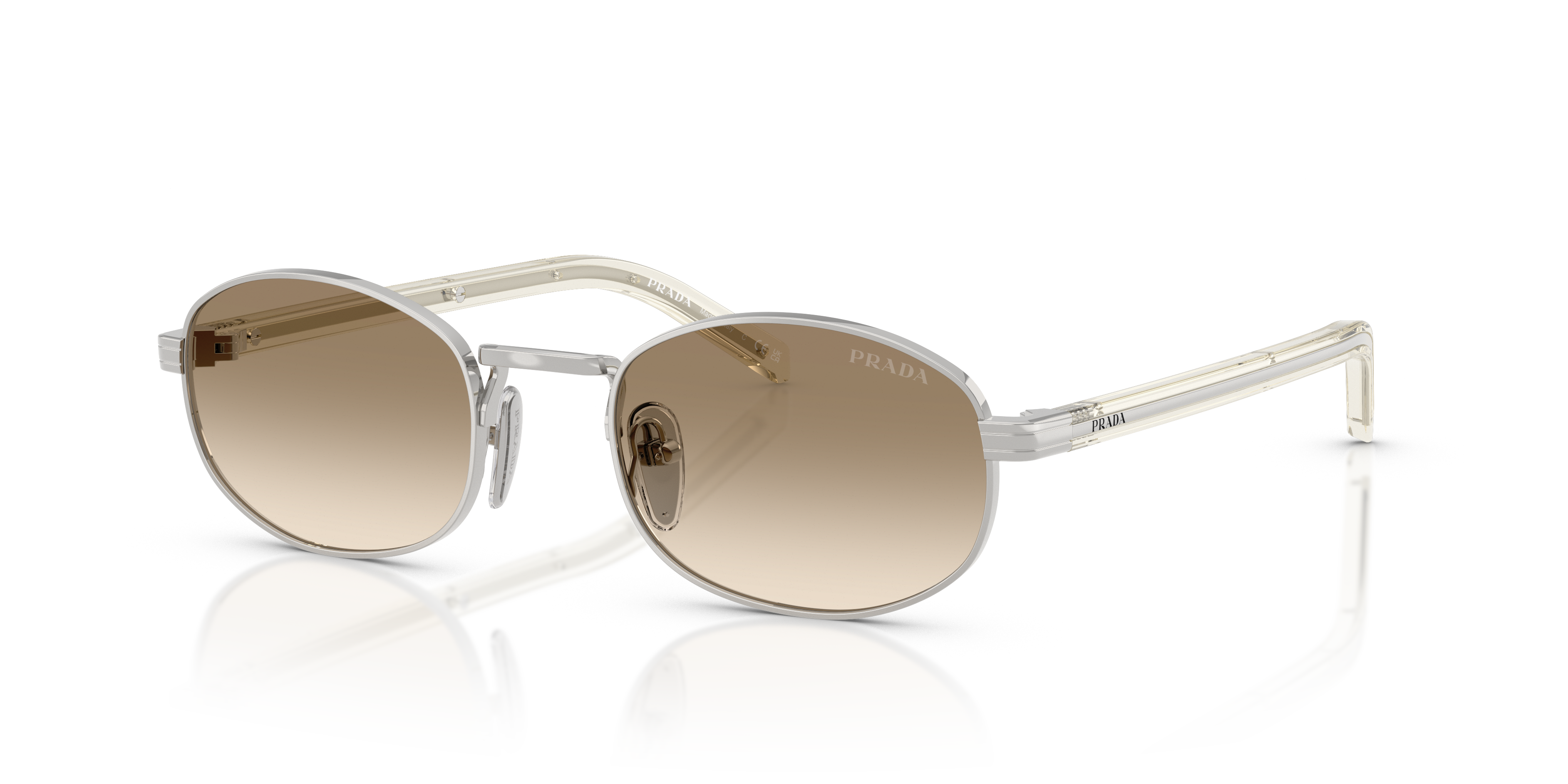 Prada PR B53S S (52 - 21) with Yellow lenses and Silver frame