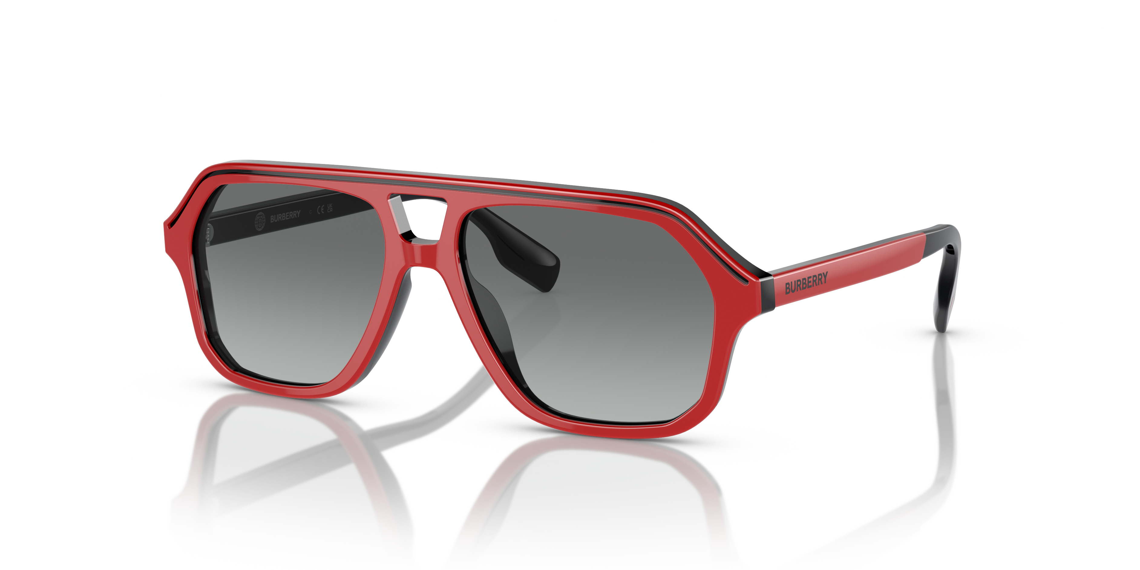 Burberry JB4340 Kids M (50 - 14) with Grey lenses and Red frame