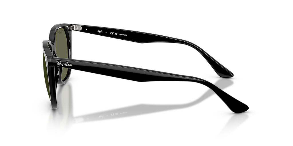 Ray-Ban RB4362 L (55 - 18) with Green lenses and Black frame