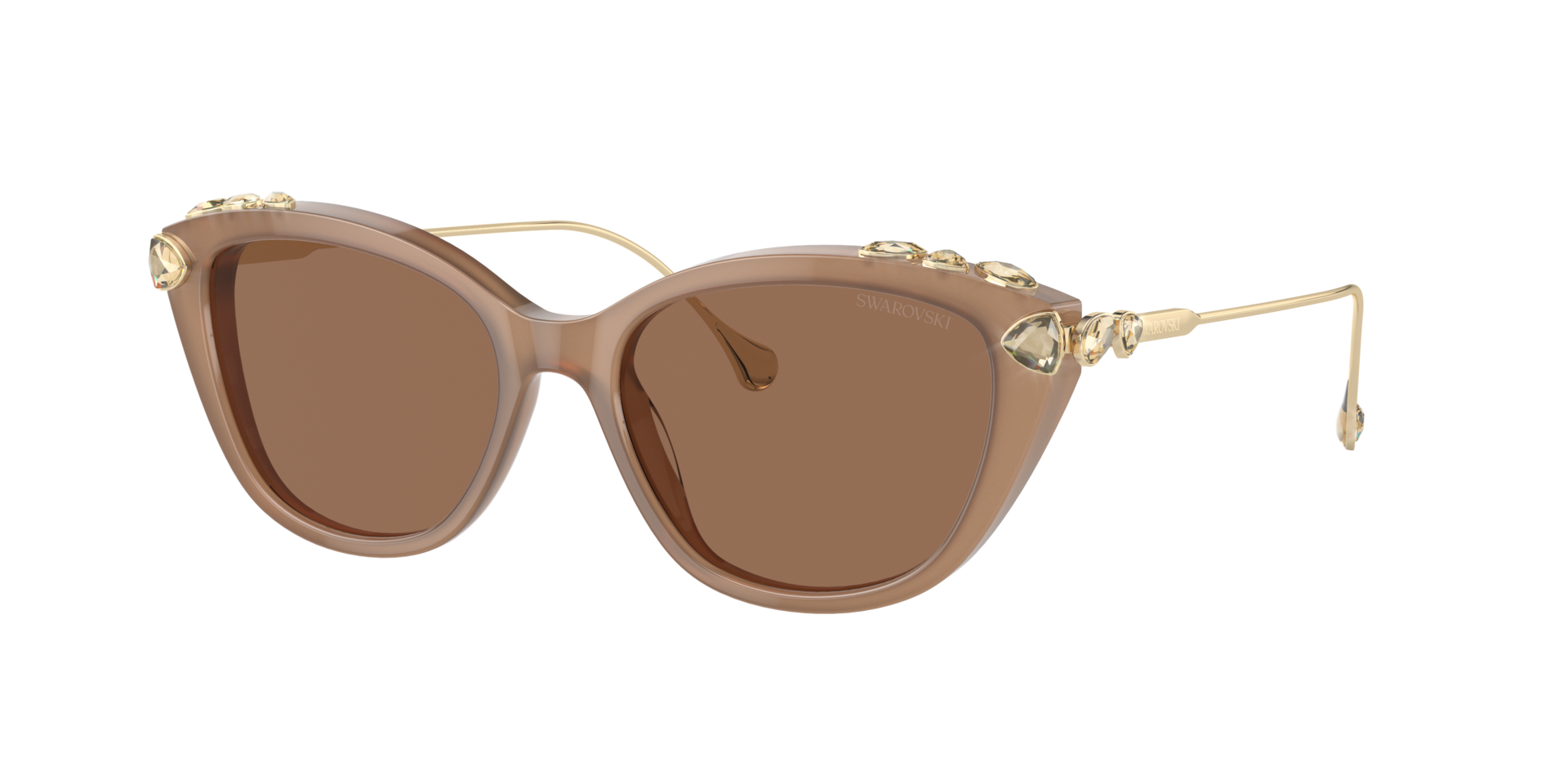 Swarovski Woman Sunglass SK6010 -  Frame color: Opal Beige, Lens color: Bronze