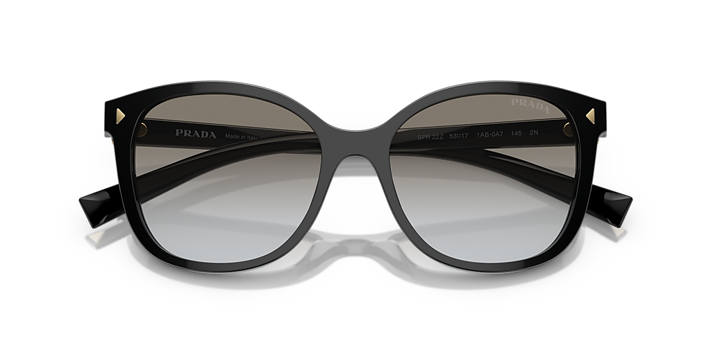 Prada PR 22ZS S (53 - 17) with Grey lenses and Black frame