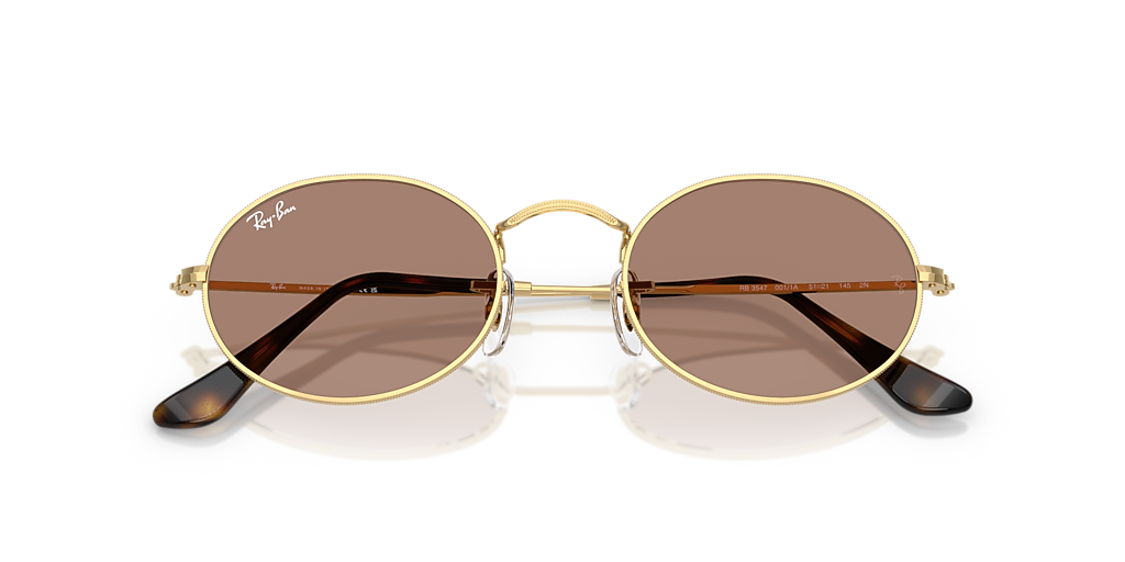 Ray-Ban Oval Metal Summer Capsule M (51 - 21) with Violet lenses
