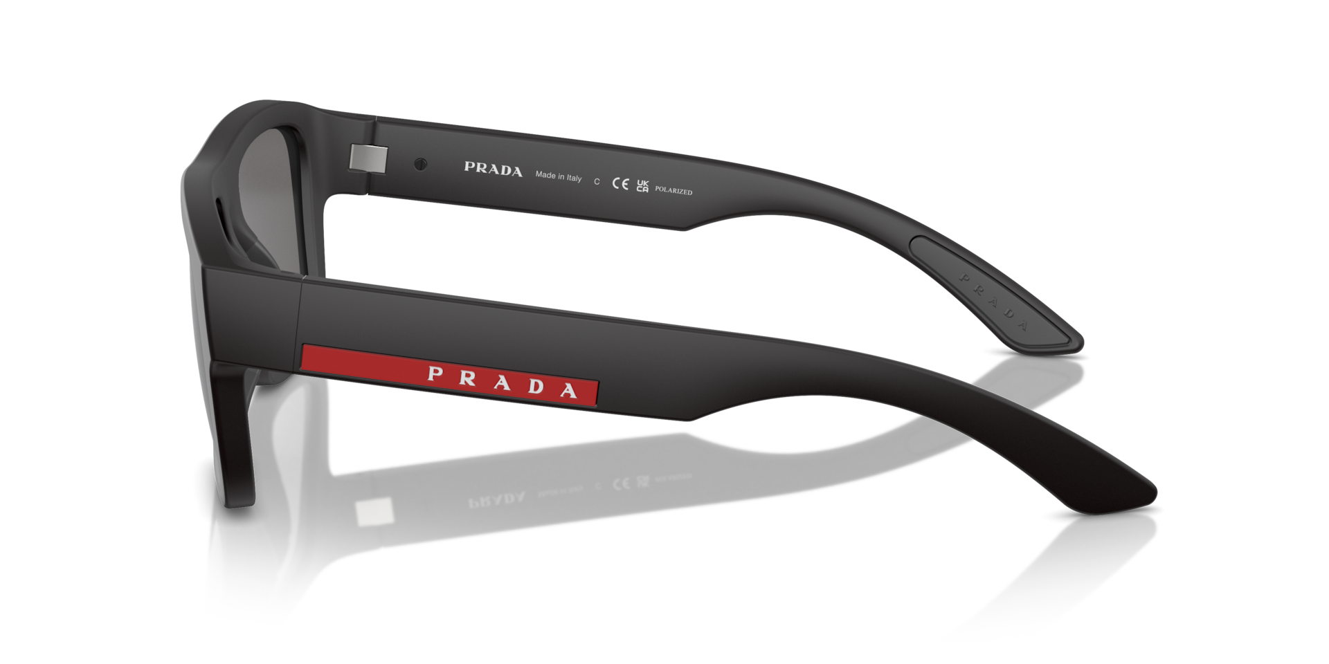Prada Linea Rossa PS 04ZS XXL (56 - 16) with Grey lenses and Black