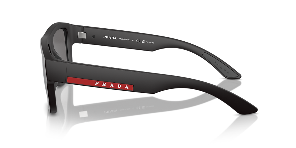 Prada Linea Rossa PS 04ZS XXL (56 - 16) with Grey lenses and Black