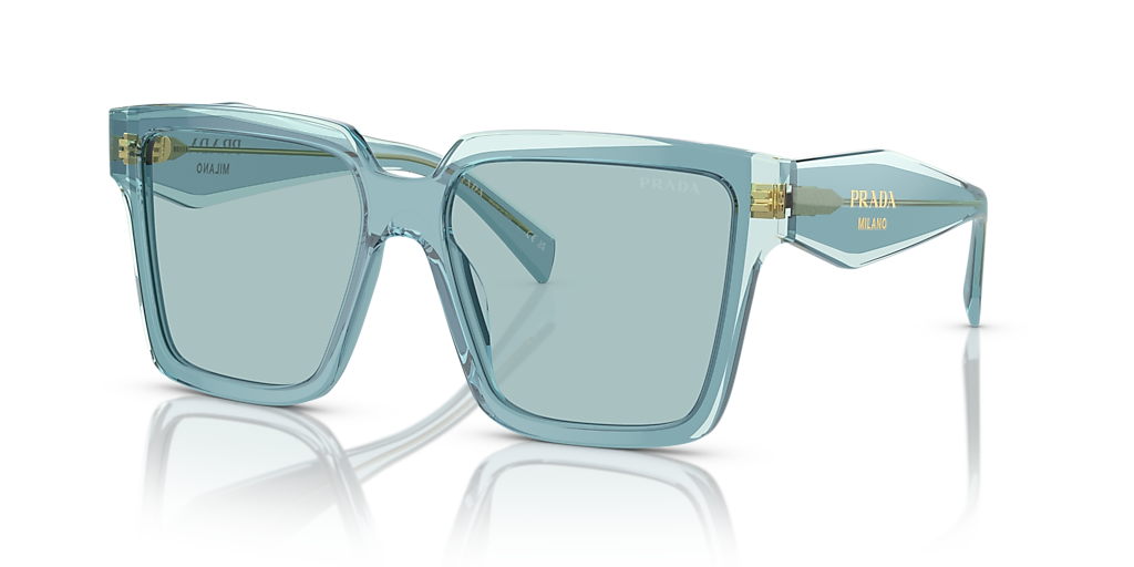Prada PR 24ZS M (56 - 16) with Blue lenses and Blue frame