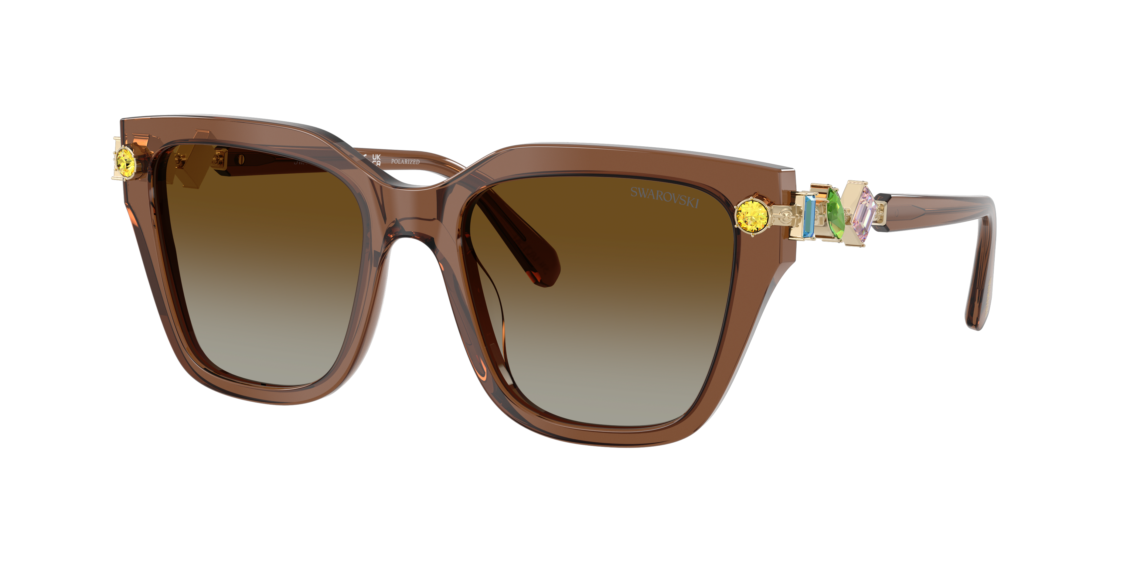 Swarovski SK6041 XL (53 - 19) with Brown lenses and Brown frame