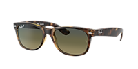 Ray-Ban New Wayfarer Classic M (55 - 18) with Brown lenses and