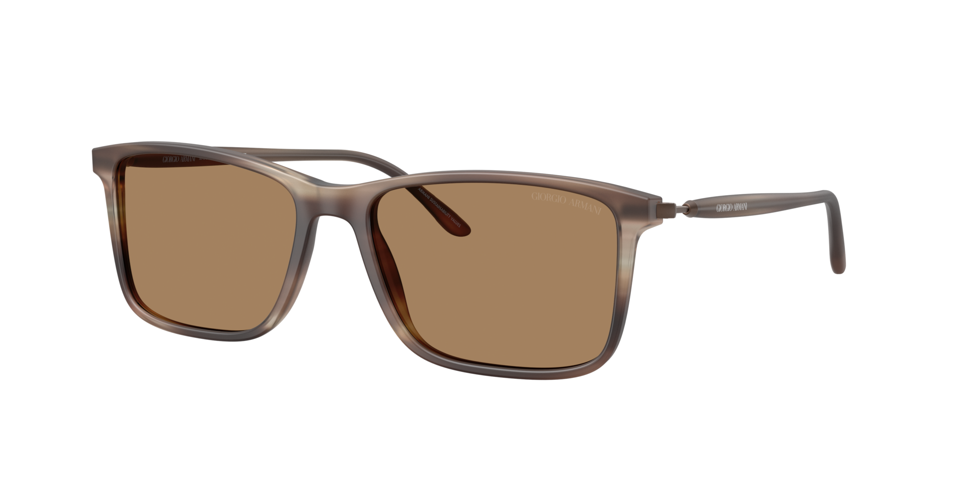 Giorgio Armani Homme Sunglass AR8218 - Couleur du Monture Marron ray mat Couleur de Lentille Photochromique Marron 255 €
