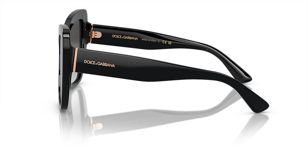 Dolce&Gabbana DG4348 M (54 - 20) with Grey lenses and Black frame