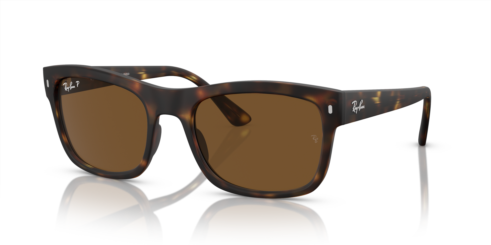Ray-Ban ブラウン・トータス ファッションメガネ Ray-Ban RB4428 L (56 - 21) with Brown lenses and Tortoise frame