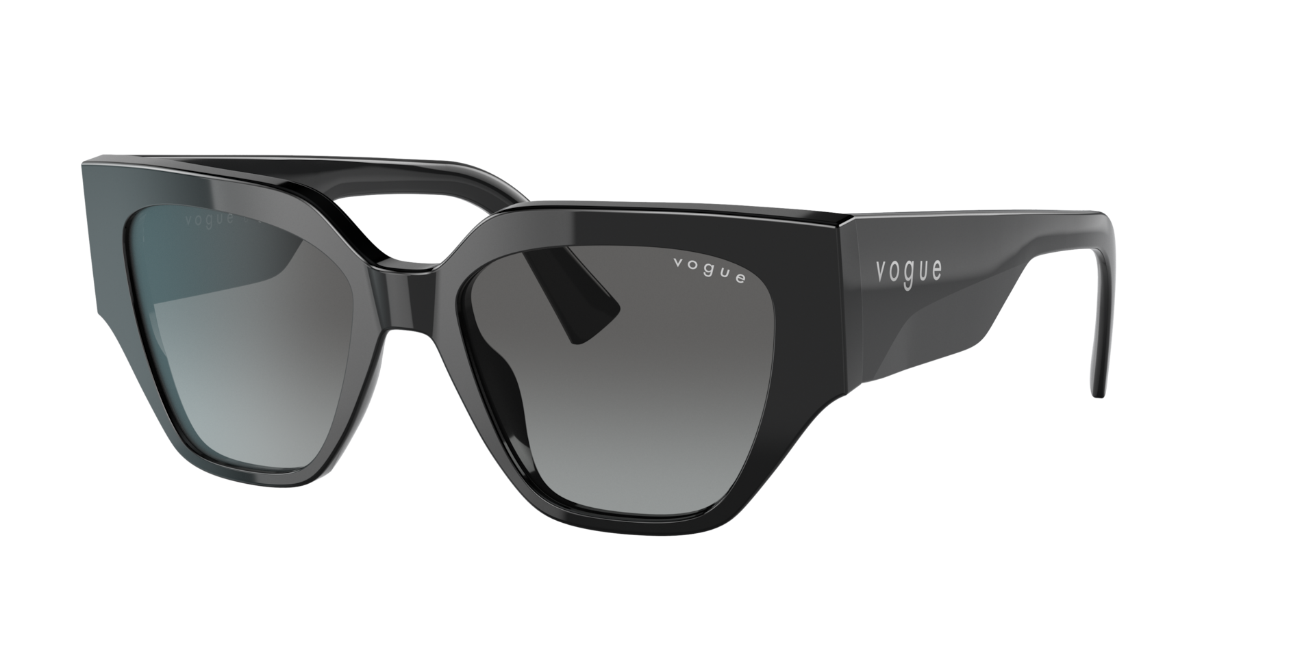 Vogue Eyewear Grey Woman Vo5409s W44/11 Sunglasses Acetate Black Geometric Normal Shaded - Image 2