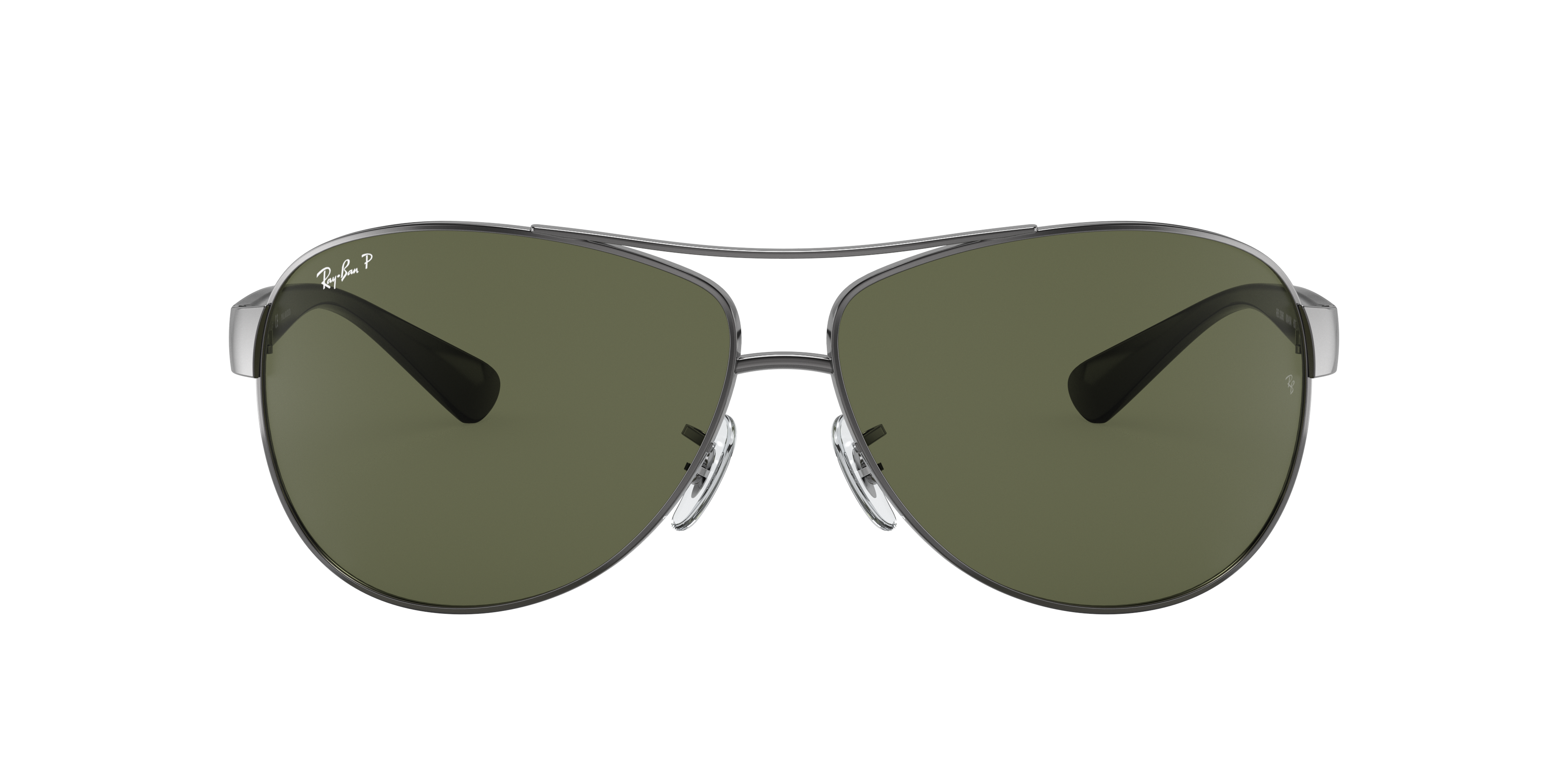 Ray-Ban RB3386 L (63 - 13) with Green lenses and Grey frame