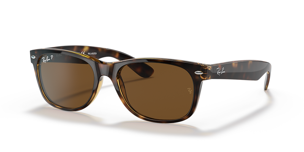 Ray-Ban New Wayfarer Classic M (55 - 18) with Brown lenses and