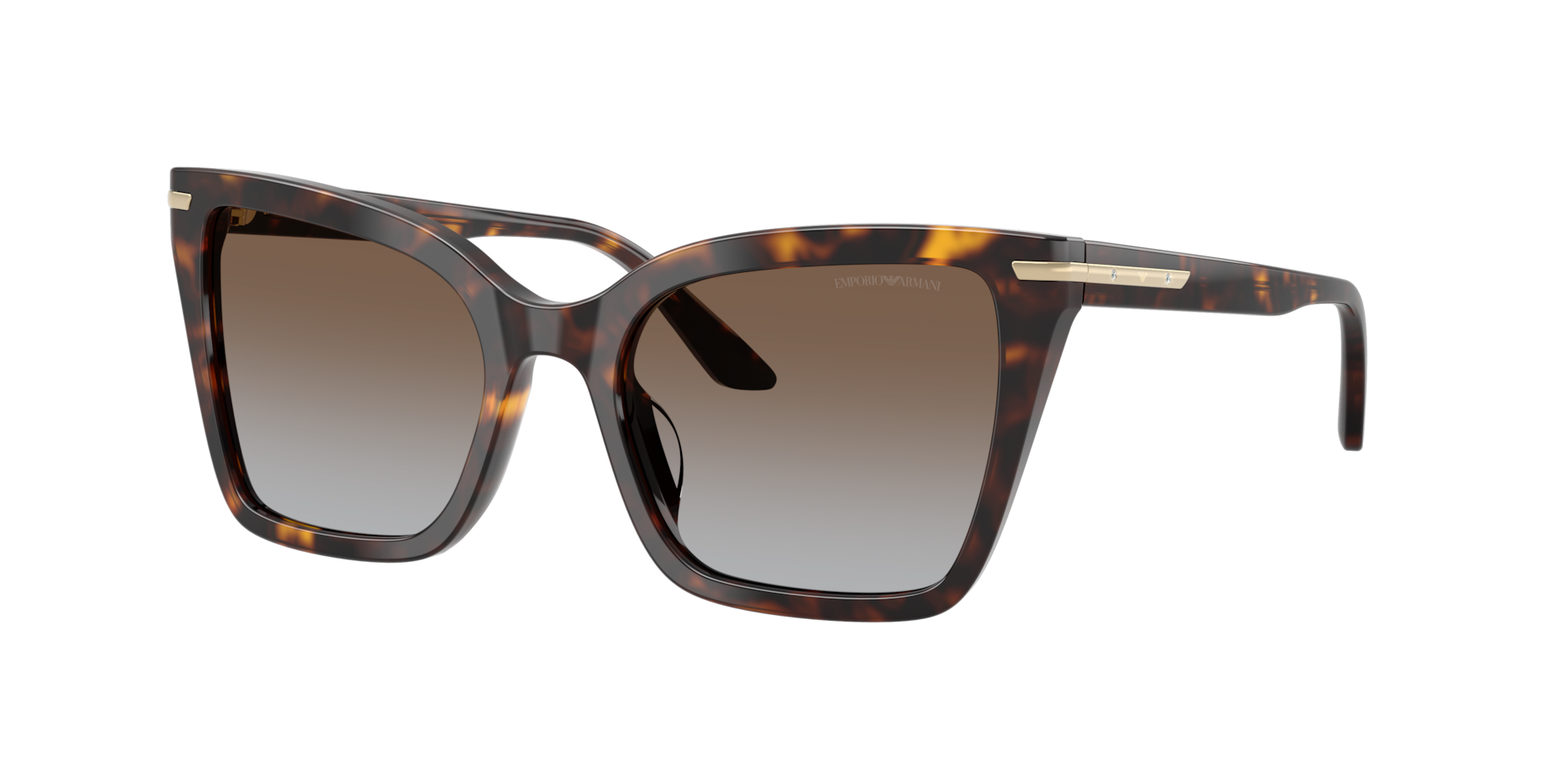 Emporio Armani Woman Sunglass EA4273BU -  Frame color: Shiny Havana, Lens color: Grey Gradient Brown