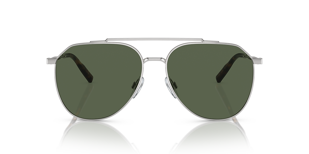 Dolce&Gabbana DG2296 XL (58 - 15) with Green lenses and Silver