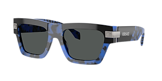 Versace VE4464F XXL (55 - 20) with Grey lenses and Blue frame