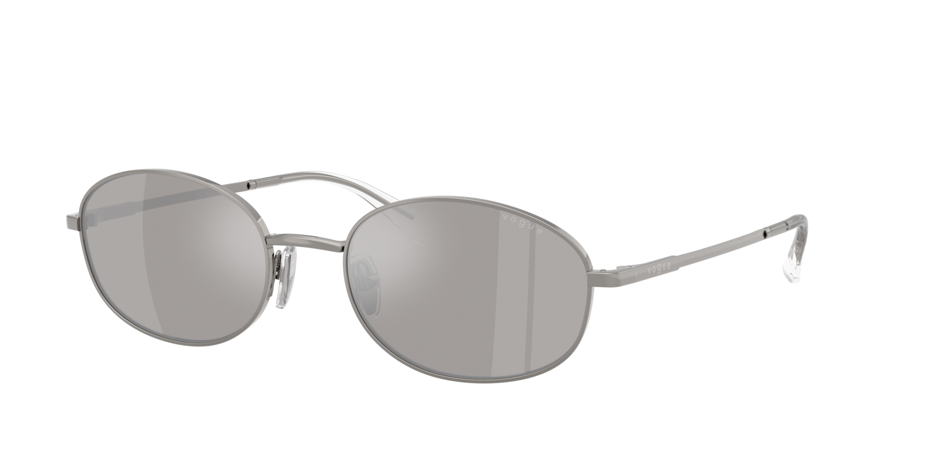 Vogue Eyewear Grey Woman Vo4323s 548/6G Sunglasses Metal Round Mirror - Image 2