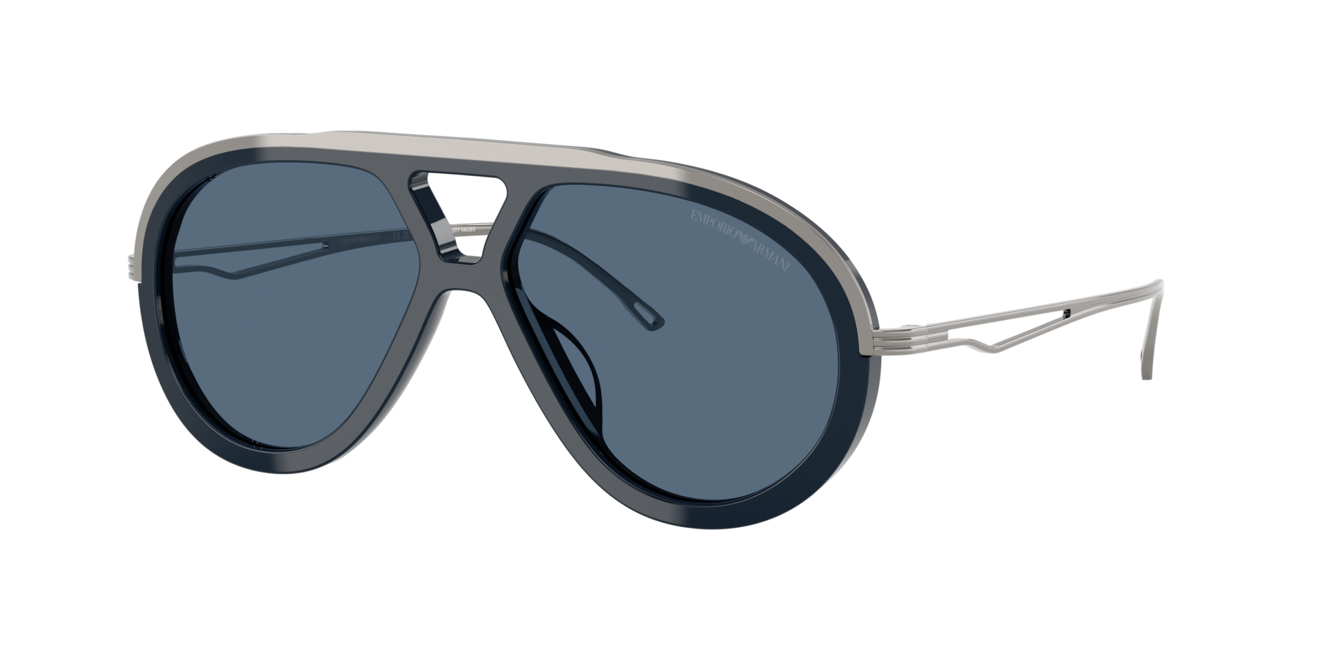 Emporio Armani Man Sunglass EA4242U -  Frame color: Shiny Blue, Lens color: Blue