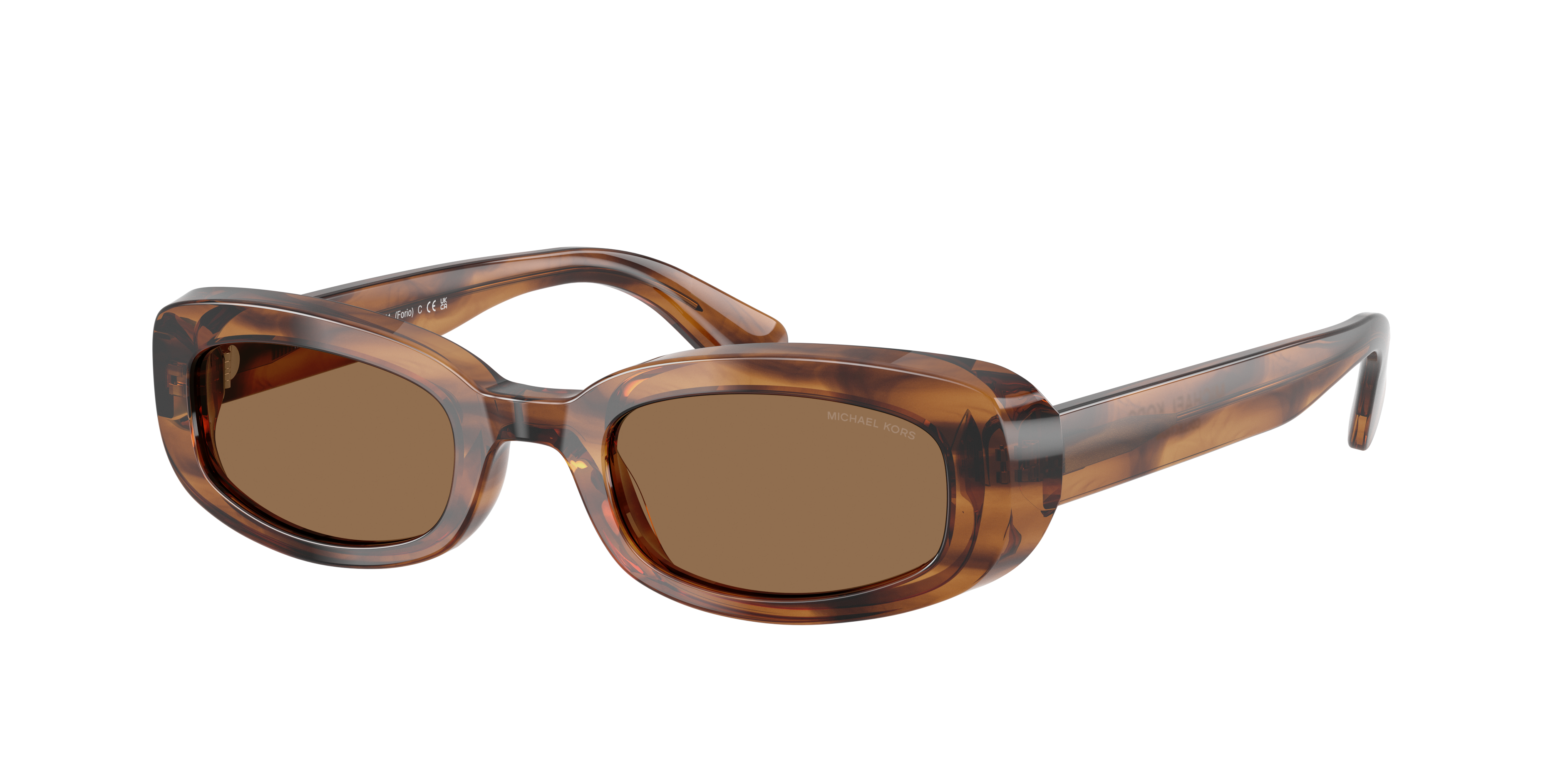 Michael Kors Woman Sunglass FORIO -  Frame color: Olive Tortoise, Lens color: Olive Solid
