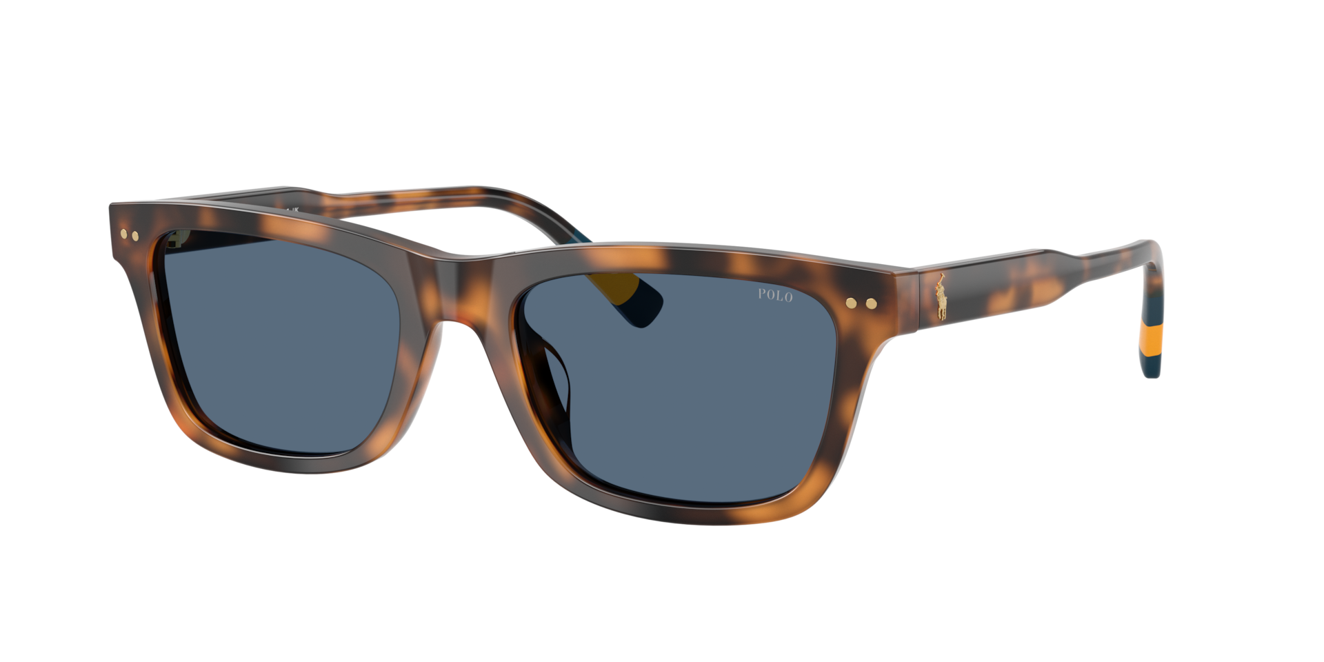 Polo Ralph Lauren Herren Dunkelblau Mann Sunglass Ph4240u - Rahmenfarbe: Glänzendes Rot Havana, Linsenfarbe: