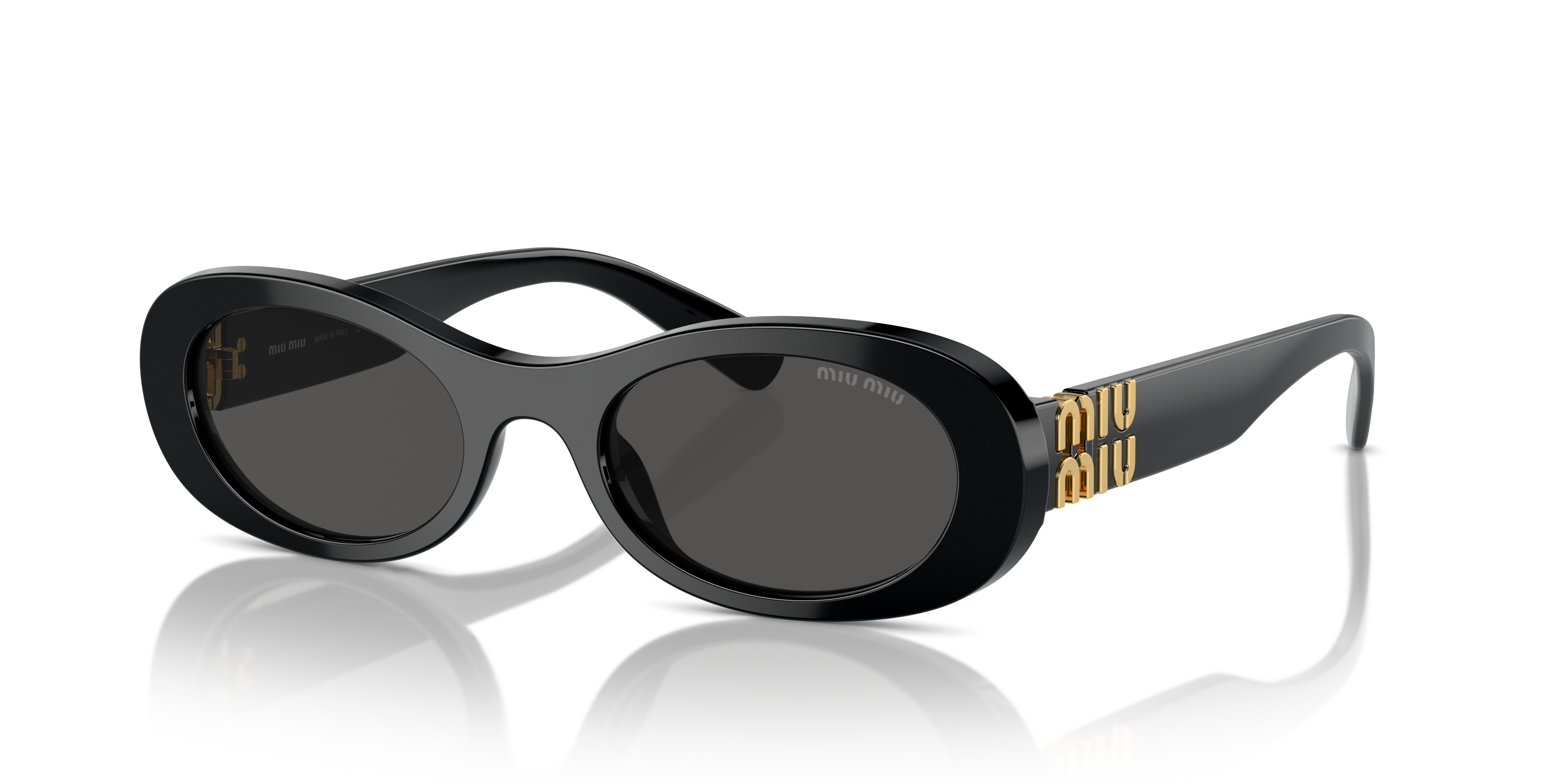 Miu Miu MU 06ZS S (50 - 20) com Lentes Cinza e Armação Preto