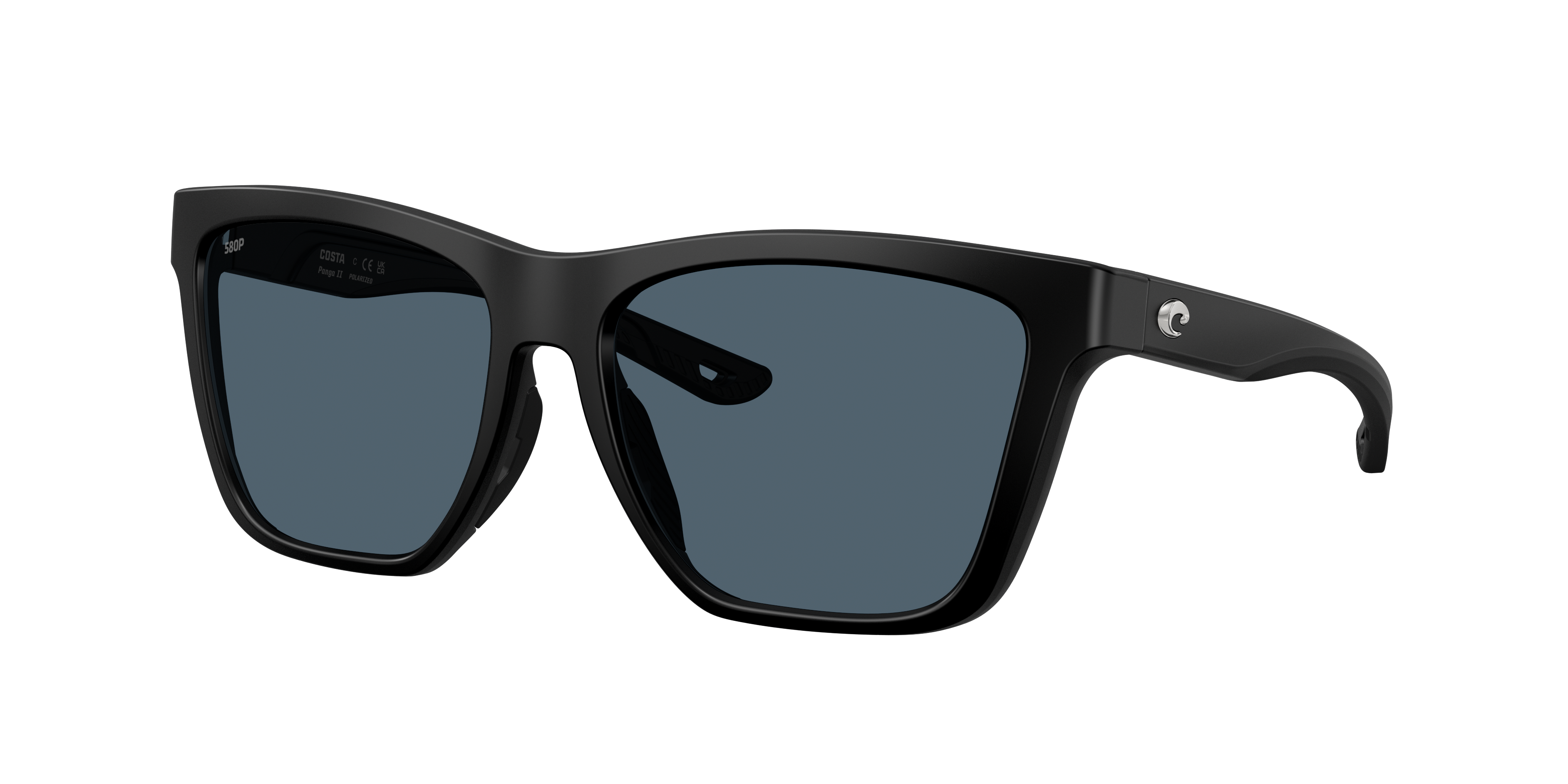 Costa Woman Sunglass Panga II -  Frame color: Matte Black, Lens color: Gray