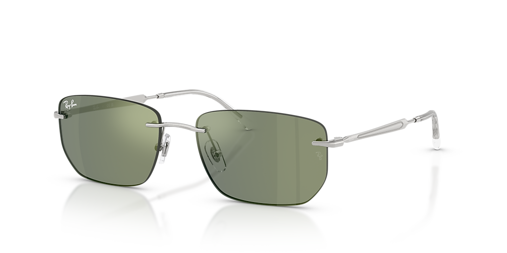 Ray-Ban RB3768 M (56 - 17) with Green lenses and Silver frame