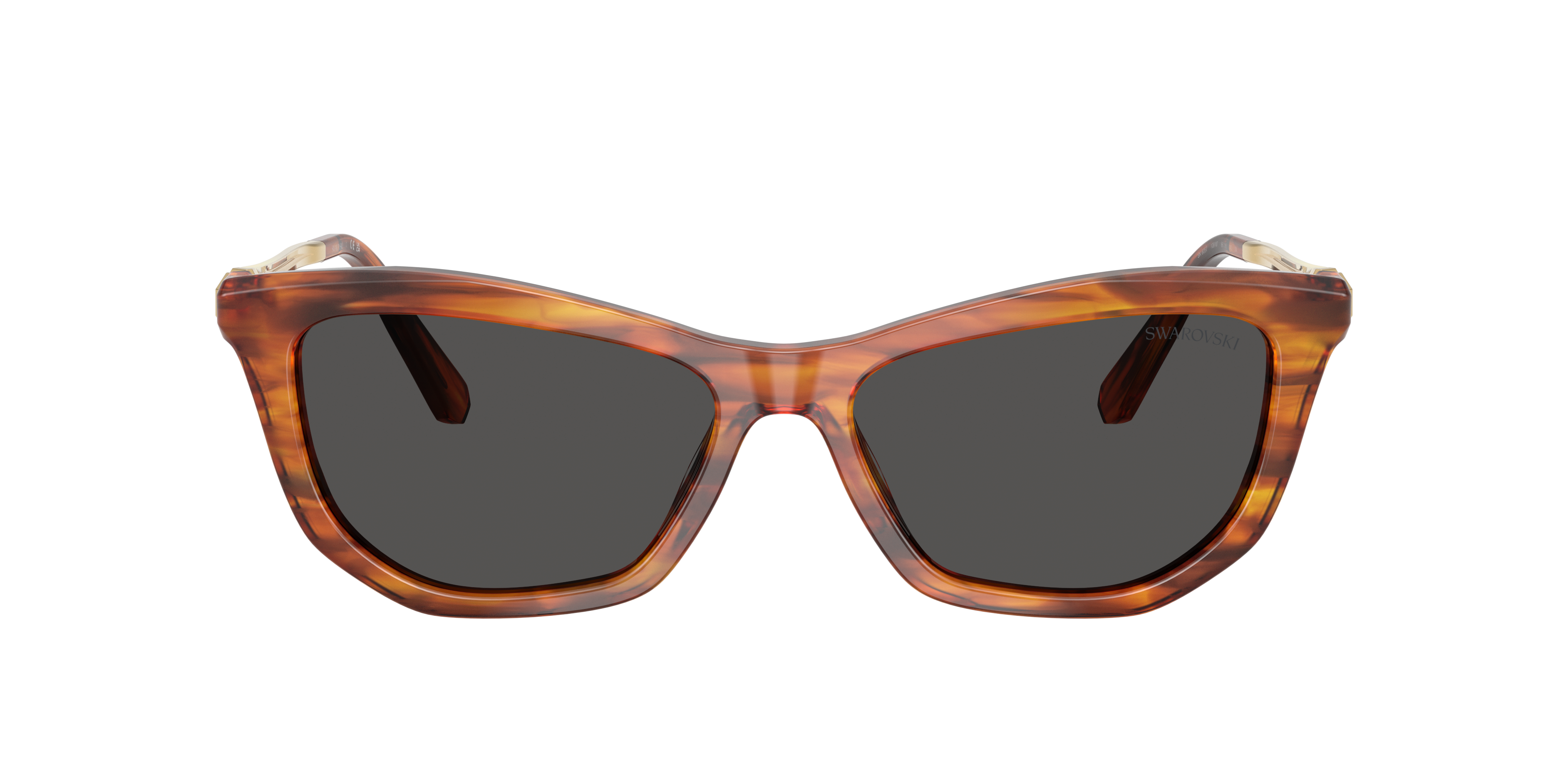 Swarovski SK6057 L (56 - 16) with Grey lenses and Brown frame