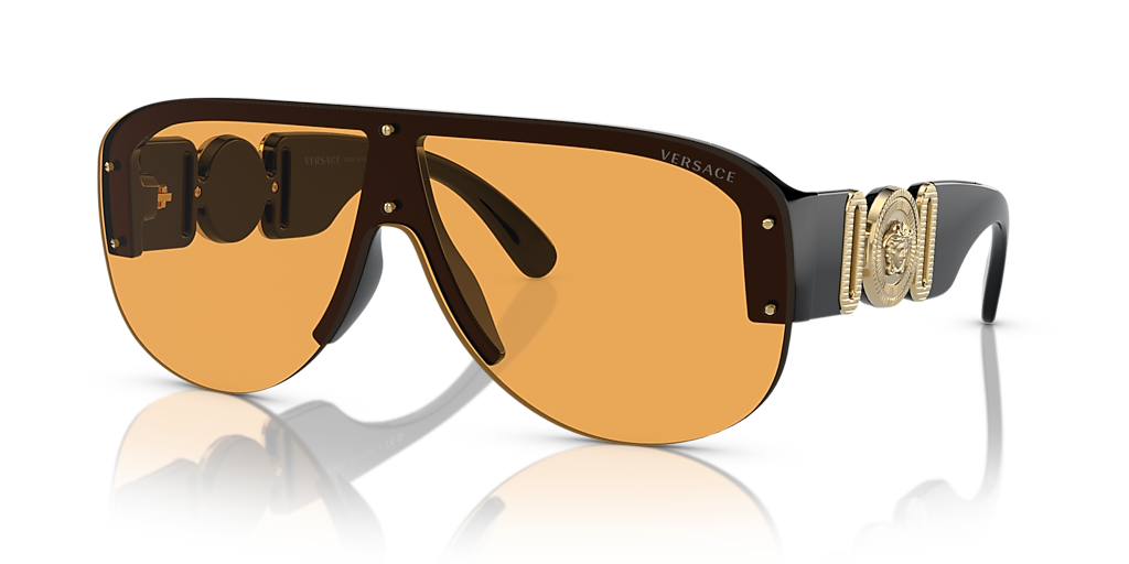Versace VE4391 XL (0 - 148) with Orange lenses and Black frame